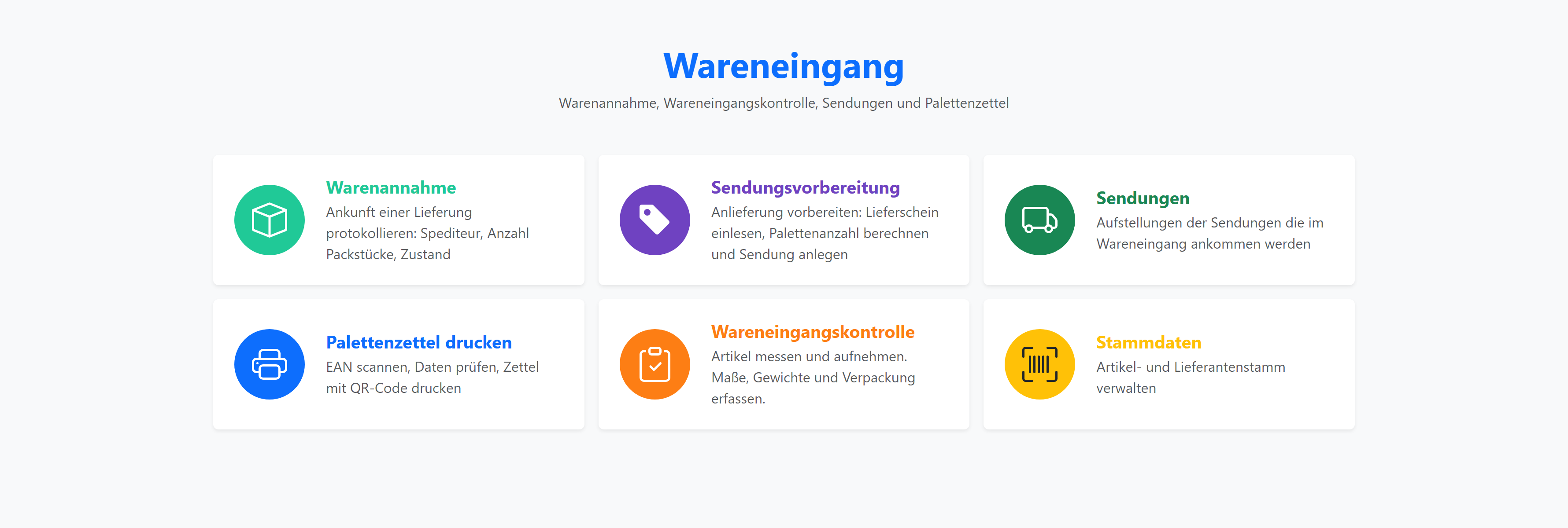 Wareneingang-App